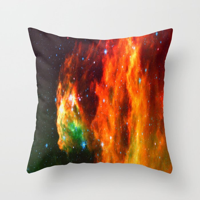 Spaceplosion Throw Pillow