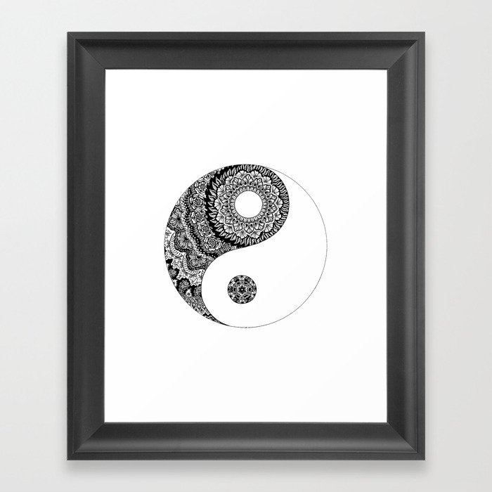 Ying Yang Framed Art Print