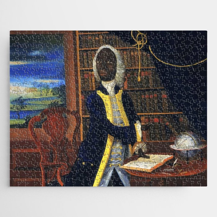 1740 Sir Francis Williams colonial African writer and teacher portrait in Spanish Town painting Jigsaw Puzzle