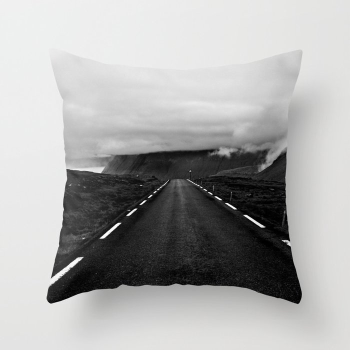 Føroyar islands Highway to Heaven Throw Pillow