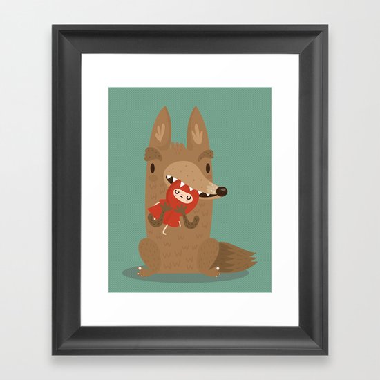 Poor little red Framed Art Print