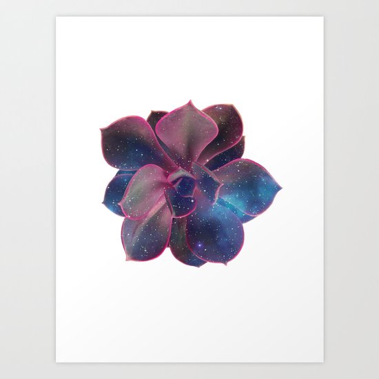 Galactic Succulent Art Print