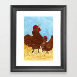 Cock-a-doodle-doo! Framed Art Print