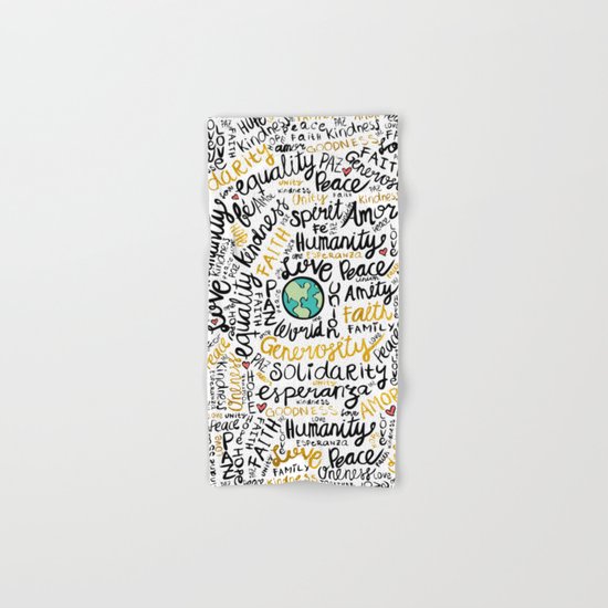 Positive Messages Hand & Bath Towel