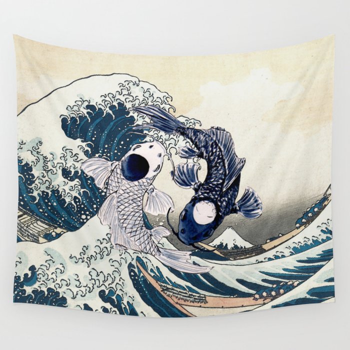 The Great Wave off Tui and La Wall Tapestry