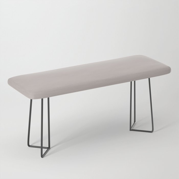 Soft Gray Baby Beige Solid Color Pairs PPG Fond Memory PPG1017-3 - All One Single Shade Hue Colour Bench