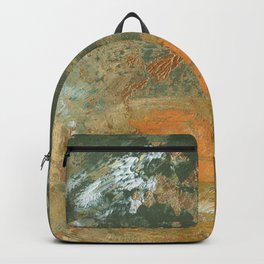Golden Spring Acrylic Textures Backpack