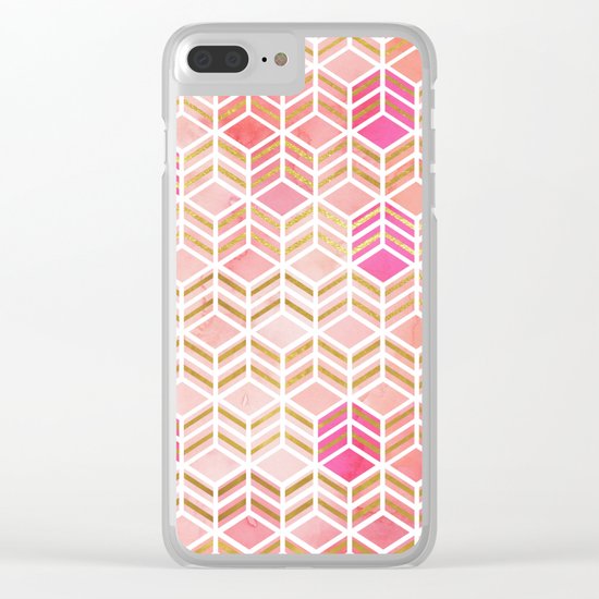 TAKE THE CAKE - CORAL Clear iPhone Case