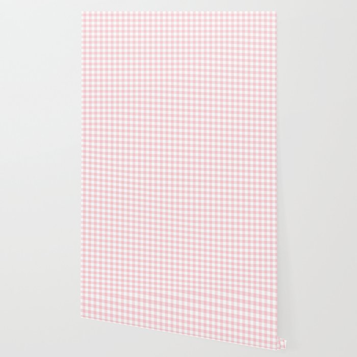 Blush Pink Valentine Pale Pink And White Buffalo Check Plaid
