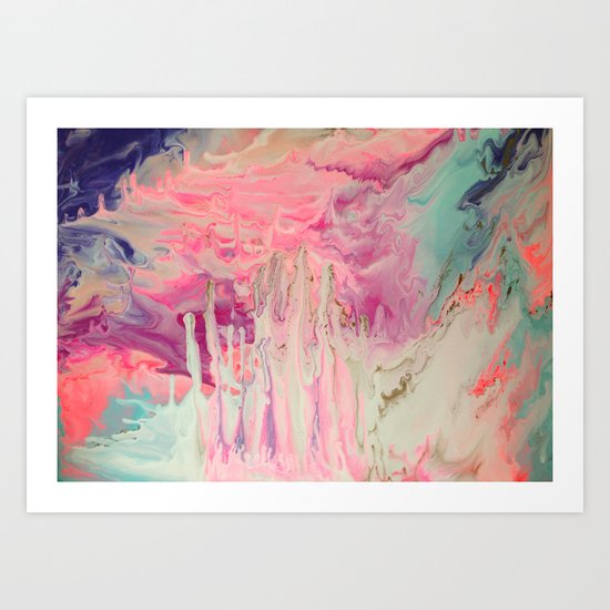 Pink Polar Castle Art Print