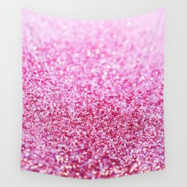 Pink Mermaid Glitter Glam #1 (Faux Glitter) #shiny #decor #art #society6 Wall Tapestry