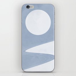 Moon and Road - Minimalist Scandinavian 2 iPhone Skin