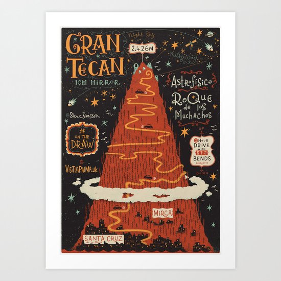 #onthedraw in La Palma - Gran TeCan Art Print