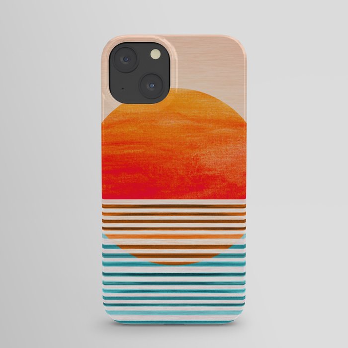 Minimalist Sunset III / Abstract Landscape iPhone Case