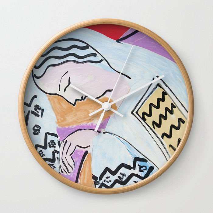Henri Matisse - The Dream - 1940 Artwork Wall Clock
