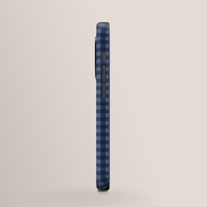 Gingham Plaid Pattern - Navy Blue