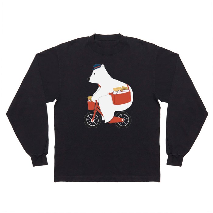 Polar bear postal express Long Sleeve T Shirt