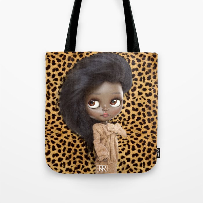 Erregiro Blythe Custom Doll Animal Print Janet Tote Bag