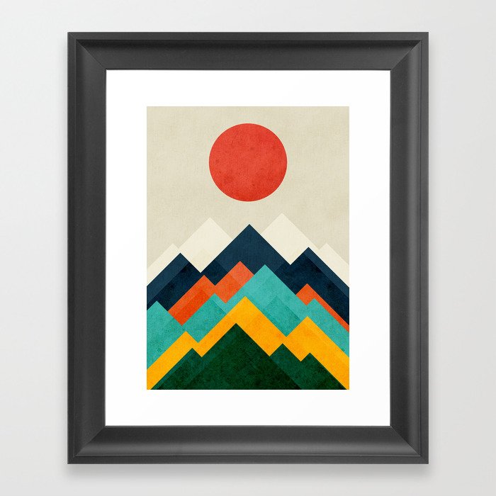 The hills are alive Framed Art Print