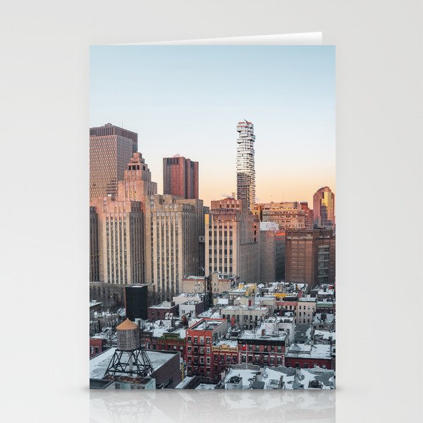 Views of NYC | Sunset in New York City Stationery Cards