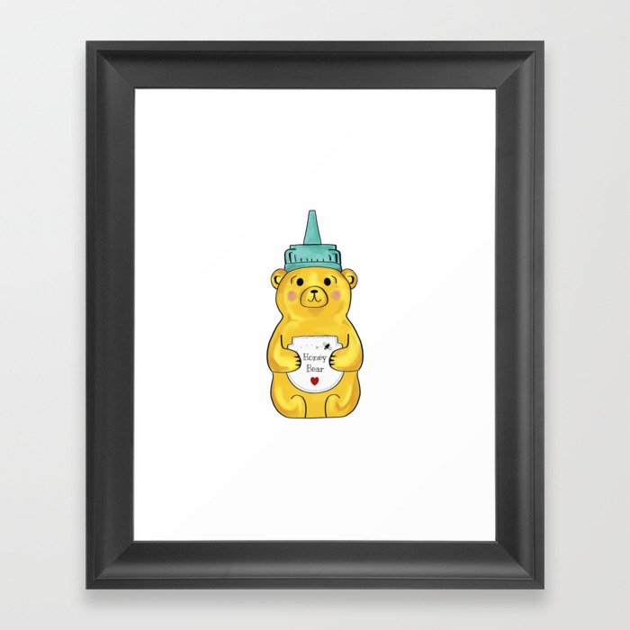 Little Honey Bear Framed Art Print
