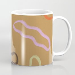 Ochre Squiggles Coffee Mug
