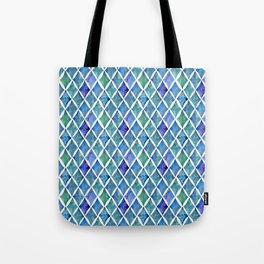 Watercolor Diamond Tote Bag