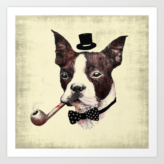 Mr. Bulldog Art Print