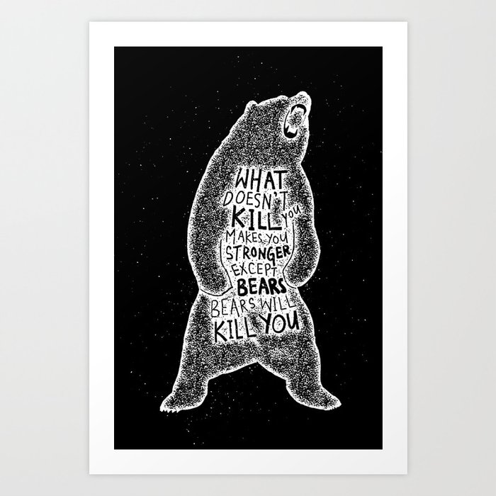 Killer Bear Art Print