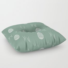 Pinecones (Graze Green) Floor Pillow
