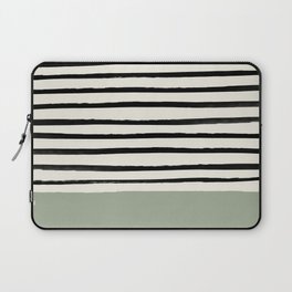 Sage Green x Stripes Laptop Sleeve