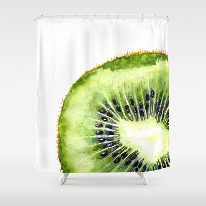 Kiwi Slice Shower Curtain