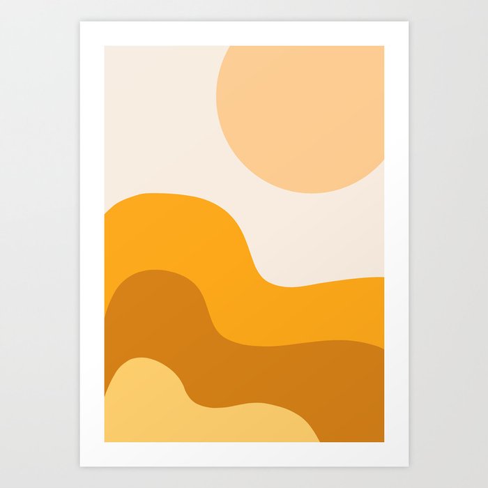 Sun Dunes 01 Art Print