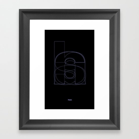 Die Neue Haas Grotesk (B-02) Framed Art Print