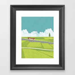 Bus on Country Road (2015) Framed Art Print