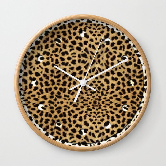 Cheetah Print Wall Clock