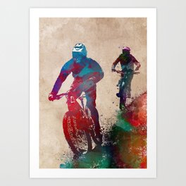 Cycling Bike sport art #cycling #sport Art Print