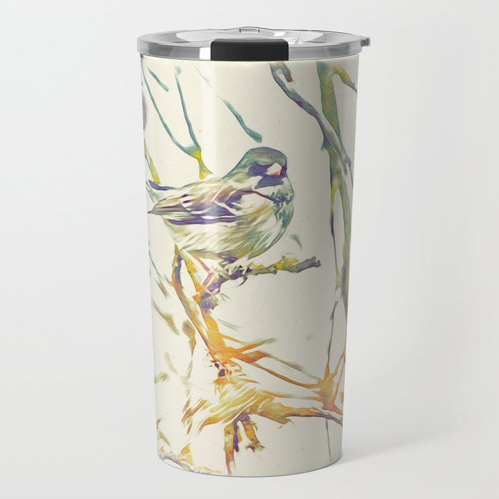 Songbird minimalistic art Travel Mug