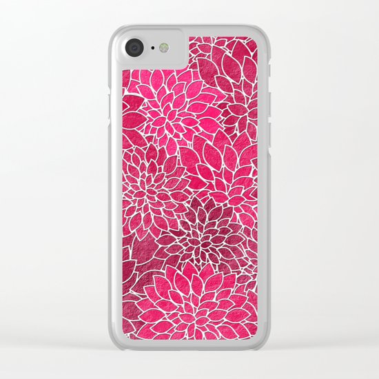 Floral Abstract 19 Clear iPhone Case