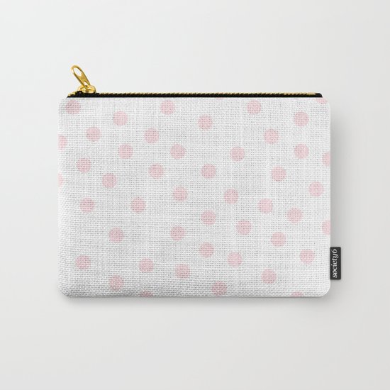 Simply Dots in Pink Flamingo Carry-All Pouch