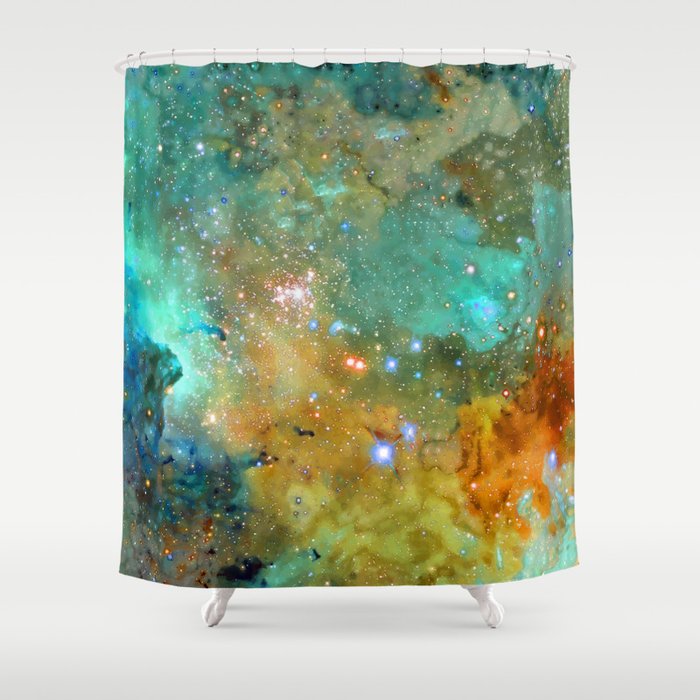 Colorful Cosmos Shower Curtain