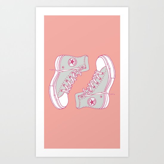 Canvas Shoes Art Print