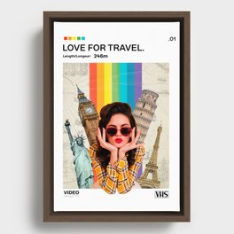 Love For Travel Framed Canvas
