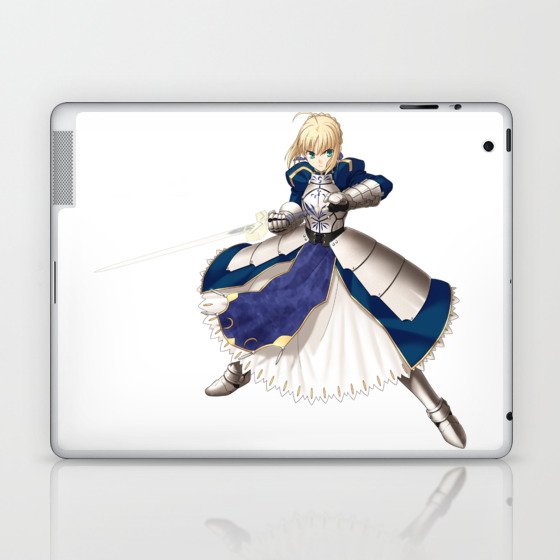Fate Stay Night Saber Laptop Ipad Skin By Rieper