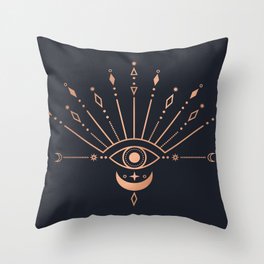 The Peacock Eye Throw Pillow
