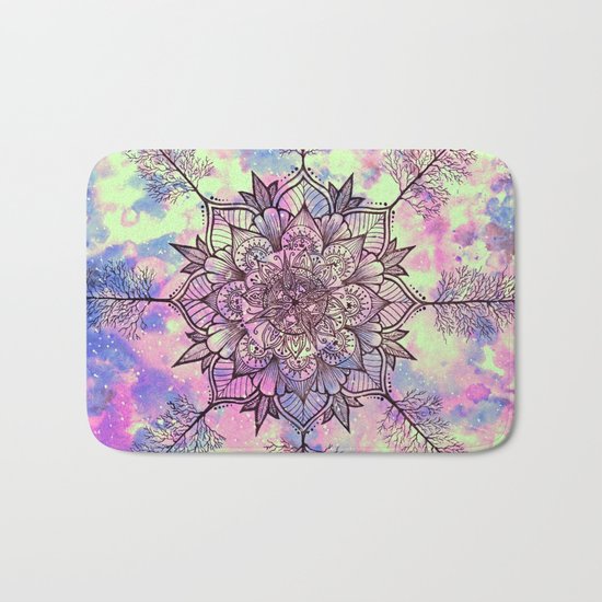 Galaxy Tree Mandala Bath Mat