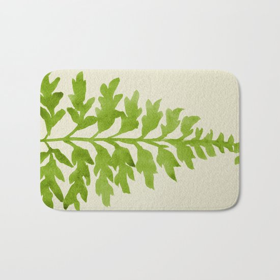 Lime Fern Bath Mat