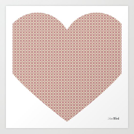 I love you this much... (light purple) Art Print