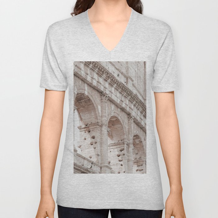 Italy Rome Architecture V Neck T Shirt