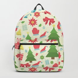 GEOMETRIC CHRISTMAS VECTOR PATTERN Backpack | Graphicdesign, Christmaspatterns, Vectorpatterns, Christmas, Holidays, Digital, Geometricpattern 